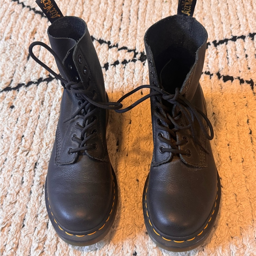 Dr. Martens Black Leather Ankle Boots
